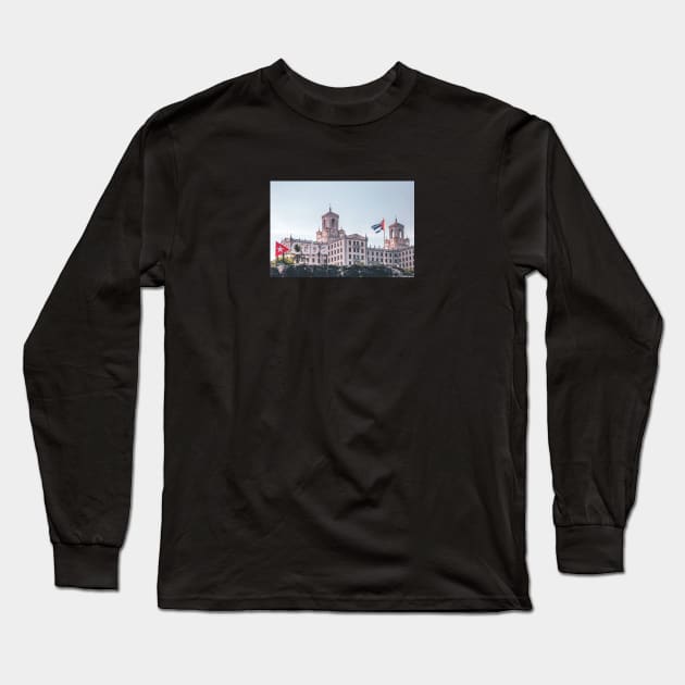 Cuba architecture flag Long Sleeve T-Shirt by opticpixil